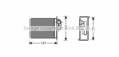 AVA QUALITY COOLING ms6400 -  Теплообменник, отопление салона
